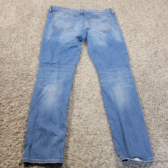 Gap 1969 Jeans Womens 33/16 Always Skinny Medium Wash Distressed Denim - Picture 7 of 11